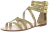 Dolce Vita Women's Marquez Ankle-Strap Sandal, Gold, 7.5 M US