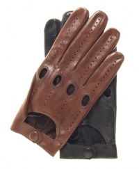 Fratelli Orsini Everyday Men's Italian Lambskin Leather Driving Gloves