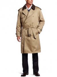 Hart Schaffner Marx Men's Burnett Double Breasted Military Trench Coat