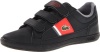 Lacoste Europa S CWK Sneaker (Toddler/Little Kid),Black/Red,4 M US Toddler