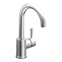 Moen 5100 Level One-Handle High Arc Single Mount Bar Faucet, Chrome