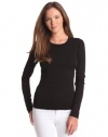 Three Dots Women's Longsleeve Crewneck Tee