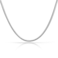 Bling Jewelry 925 Sterling Silver Snake Chain Necklace Pandora Compatible 3mm