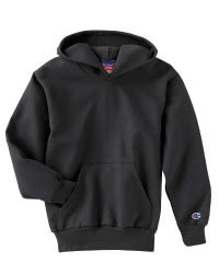 Champion Double Dry® Action Fleece Pullover Kids Hoodie, XL-Black