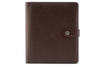 Booqpad Coffee-Cream. Funda en piel para iPad 2/3 con bloc de notas, portabolígrafo y tarjetero. Cuero nappa.