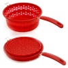 Norpro Red Knockdown 8 Inch Steamer Strainer