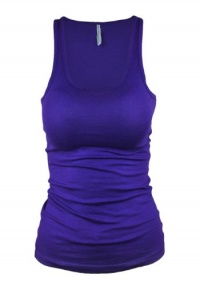 Active Basic Cotton Spandex Juniors Slim Fit Tank Top