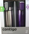 Contigo AUTOSEAL® Locking Stainless Steel Travel Mug 2 pack Stainless / Purple