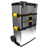 Stalwart 75-7577 Massive and Mobile 3-part Stainless Steel Tool Box