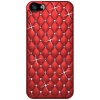 Amzer AMZ94731 Diamond Lattice Snap On Shell Case Cover For iPhone 5 (Fits All Carriers) - 1 Pack - Retail Packaging - Dark Red