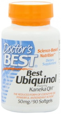 Doctor's Best Best Ubiquinol Featuring Kaneka's Qh (50mg), 90-Count