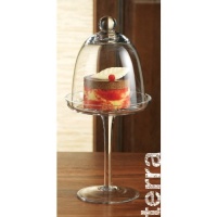 Terra Footed Dessert Dome - 9.75 Inches