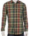 Ralph Lauren Men's Plaid Cotton Canvas Elbow Patch Shirt, Small