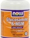 NOW Foods Glucosamine and MSM Joint Health, 180 Capsules