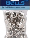 Jingle Bells 1-Inch, 18-Pack, Silver