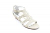 Alfani Women's Jessyca Open Toe Strappy Wedge Sandal in Platino