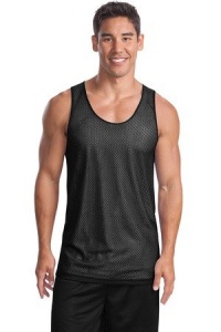 Sport-Tek Reversible Mesh Tank (T500) Black - Medium [Apparel]