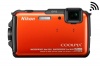 Nikon COOLPIX AW110 Wi-Fi and Waterproof Digital Camera with GPS (Orange)