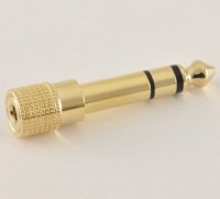 AudioAdapt LE Quality Headphone Adapter Stereo Gold Plug 1/4-Inch (6.3mm) Male to 1/8-Inch (3.5mm) Female