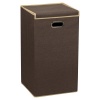 Household Essentials Cothes Hamper with Lid, Coffee Linen