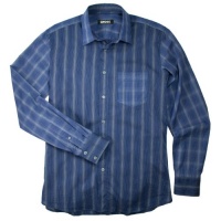 DKNY Men's Slim Fit Striped Sport Shirt