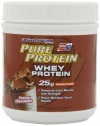 Pure Protein 100% Whey Powder, Frosty Chocolate,  1 pound tub