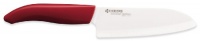 Kyocera Revolution Series 5-1/2-Inch Santoku Knife, Red Handle