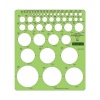 Staedtler Combo Circle Template, 45 Circles to 2.25 Inches, 7.25 x 8.25 Inches, Green (977110)