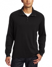 Calvin Klein Sportswear Men's Long Sleeve Mock Neck Liquid Cotton Rib Knit Shirt