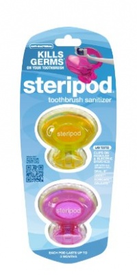 Steripod Toothbrush Sanitizer - Yellow & pink