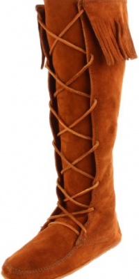 Minnetonka Women's 1422 Front Lace Knee-High Boot