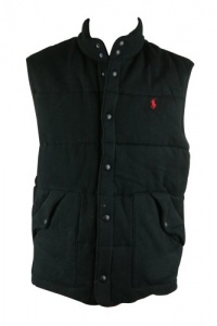 Polo Ralph Lauren Mens Classic Quilted Red Plaid Lined Vest