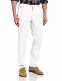 Perry Ellis Men's Flat Front Solid Chino