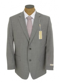 Michael Kors Mens Light Gray Pinstripe Wool Suit