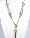 Jessica Simpson Necklace, 24 Gold-Tone Lady Chic Antique Fringe Y-Necklace