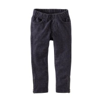 Tea Collection Girls Denim Look Skinny Pants, Indigo, 7