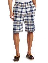 Nautica Men's Yarn Dye Flat Front Short