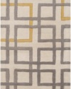 Surya ART-231 Artist Studio Contemporary Area Rug, 5-Feet by 8-Feet, Gray