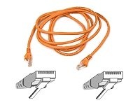 Belkin A3L791-07-ORG-S 7-Feet RJ45 CAT-5e Patch Cable (Snagless Orange)