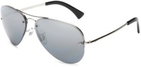 Ray-Ban RB3449 Aviator Sunglasses 59 mm, Polarized, Silver Frame/Gray Gradient Lens