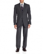 Haggar Men's Textured Pinstripe Straight Fit Two Button Suit Separate Coat