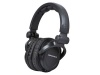 Monoprice 108323 Premium Hi-Fi DJ Style Over-the-Ear Pro Headphone, Black