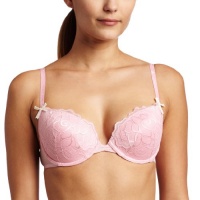 Betsey Johnson Women's Rebel Rose Bump 'Em Up Bra, Powderpuff, 36C