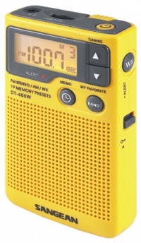 Sangean DT-400W AM/FM Digital Weather Alert Pocket Radio