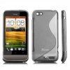 JKase Premium Quality HTC One V / T320e HTC Primo Streamline TPU Case Cover - Retail Packaging-Gray