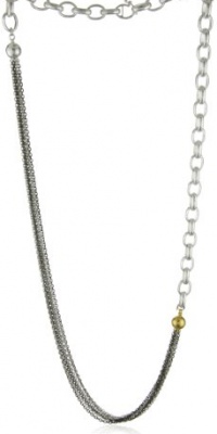 GURHAN Delight Silver with High Karat Gold Accents Chain Necklace