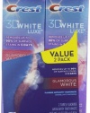 Crest 3d White Luxe Glamorous White Toothpaste Twin Pack 2 X 4.1 Oz