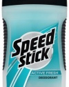 Speed Stick Deodorant, Clear, Active Fresh, 3 oz, (Case of 6)