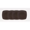 Colorwave 6.5 Mini Quad Plate (Set of 4) Color: Chocolate