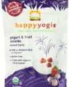 Happy Yogis Organic Yogurt Snacks for Babies and Toddlers, Mixed Berry, 1-Ounce Pouches (Pack of  8)